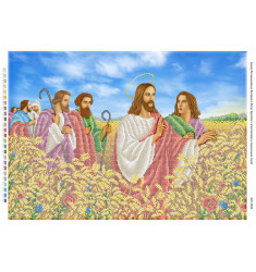 Ісус Христос з апостолами на пшеничному полі (част.) ([БСР 2059])